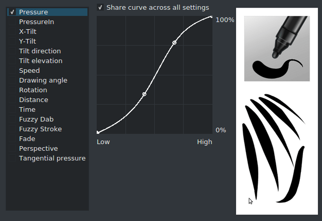 Ink fill circle preset brush.