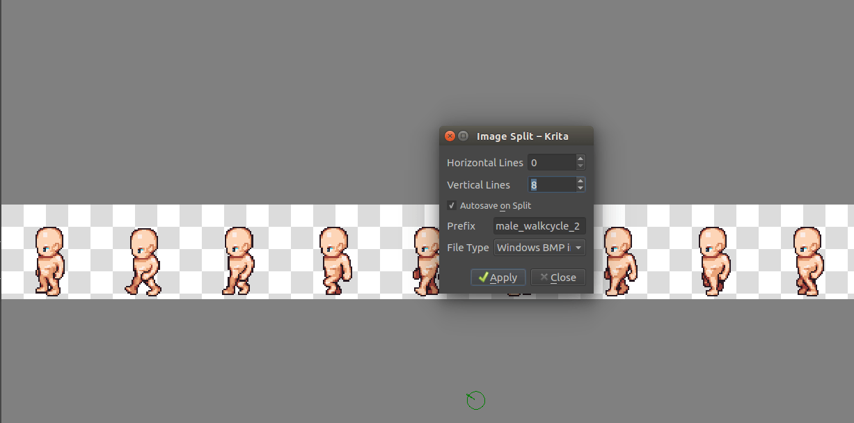 sprite animation frames