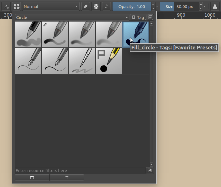 Loading and Saving Brushes — Krita Manual 5.2.0 documentation