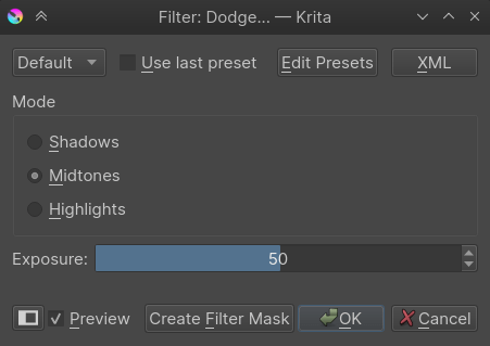 krita change color of text