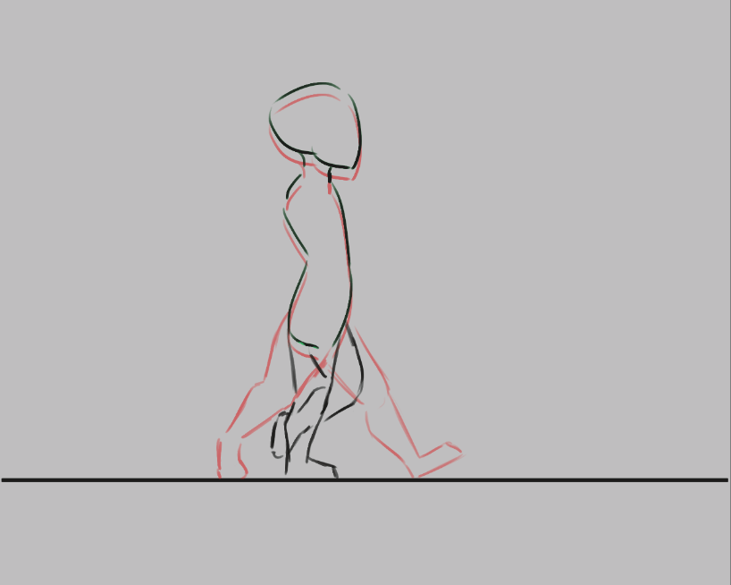 First attempt at a walk cycle animation - Finished Artworks - Krita Artists