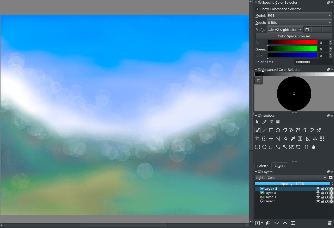 krita change color