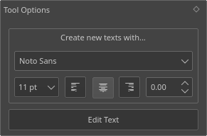 Text Tool — Krita Manual 5.2.0 documentation