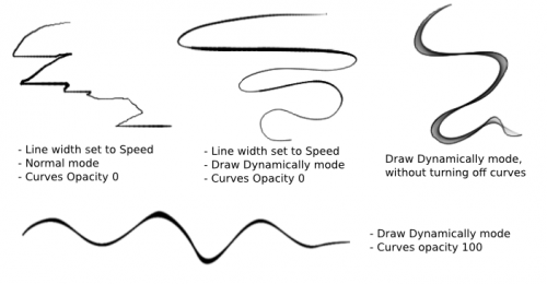 Curve Brush Engine — Krita Manual 5.2.0 documentation