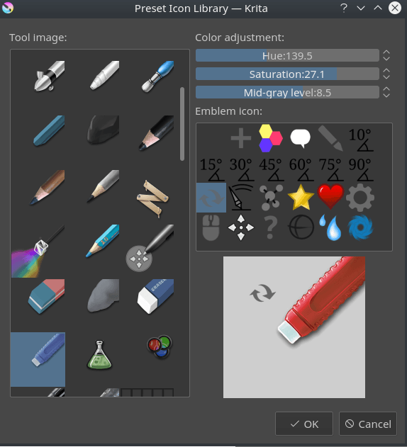 add brushes to krita