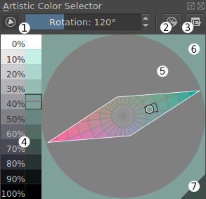 Với Krita Color Selector, bạn có thể tìm màu sắc hoàn hảo cho các dự án thiết kế của mình. Từ tông màu pastel dịu nhẹ đến các màu tươi sáng và đậm chất, chỉ với vài thao tác đơn giản. Hãy xem hình ảnh liên quan để biết thêm chi tiết!