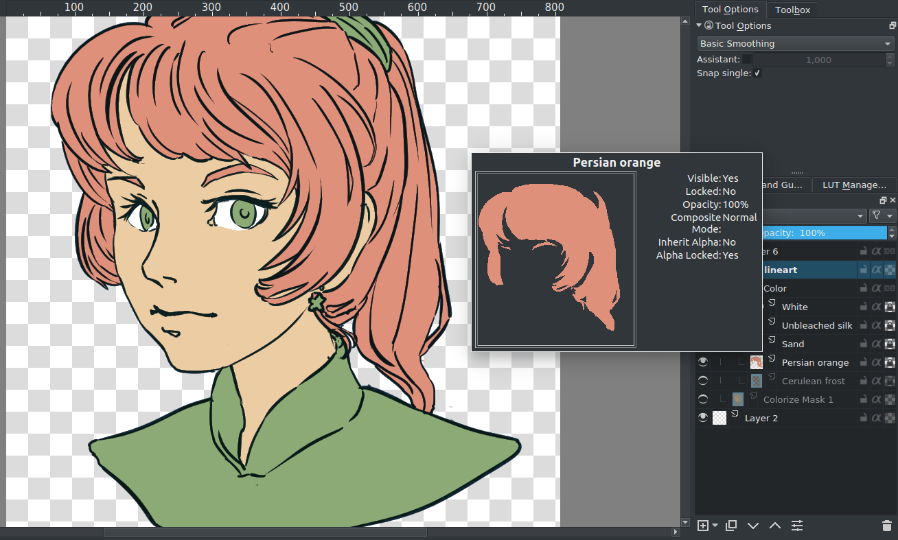 Does this way of coloring fit the lineart, or should I color in a