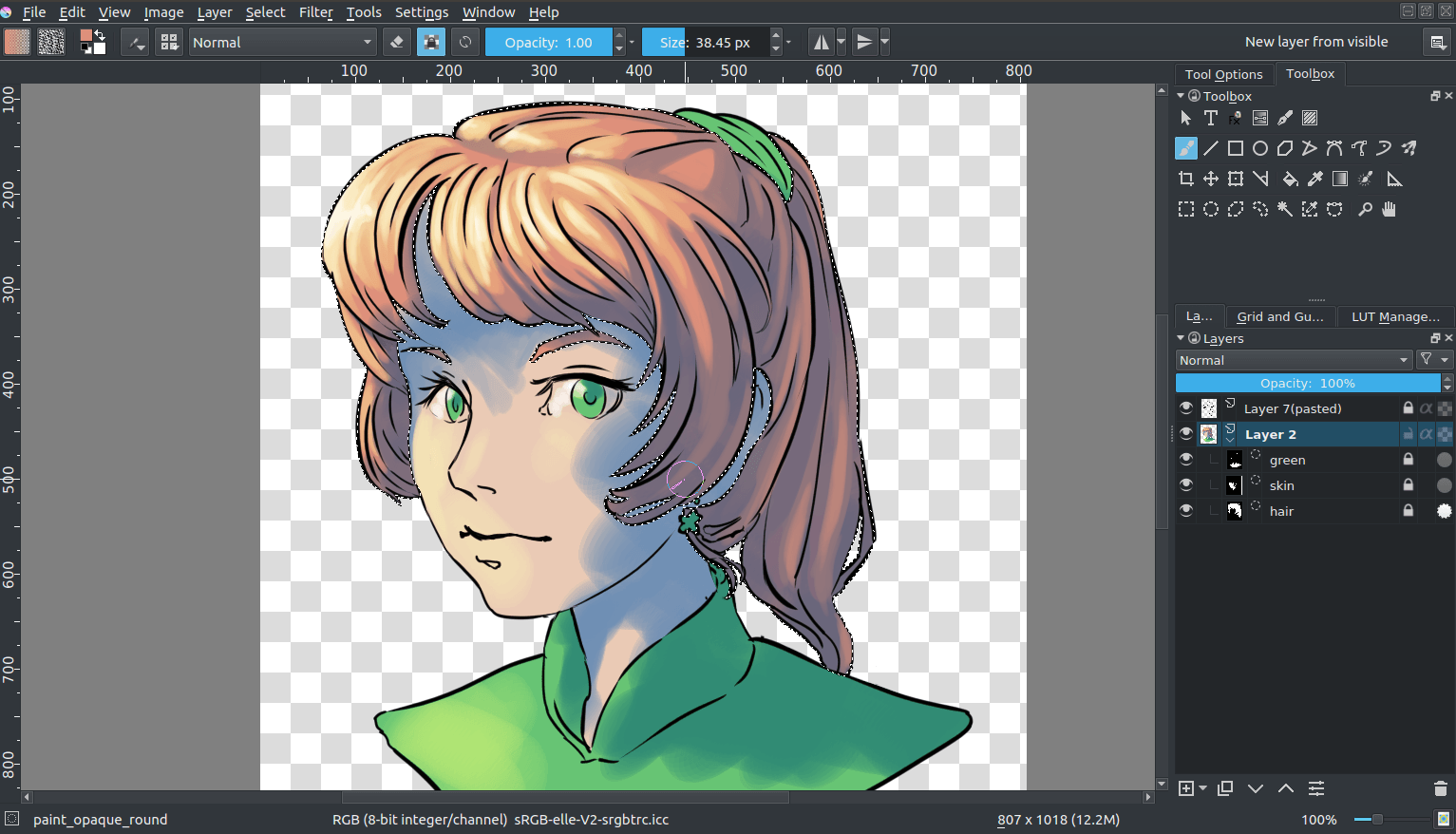 krita how to change cursor color