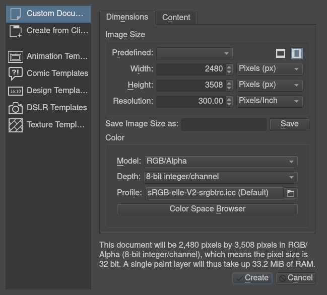 krita xp pen settings