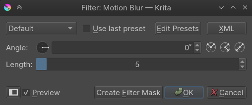 Krita Gaussian Noise Reduction