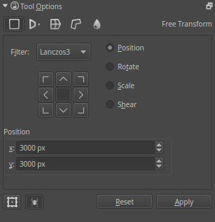 krita flip selection