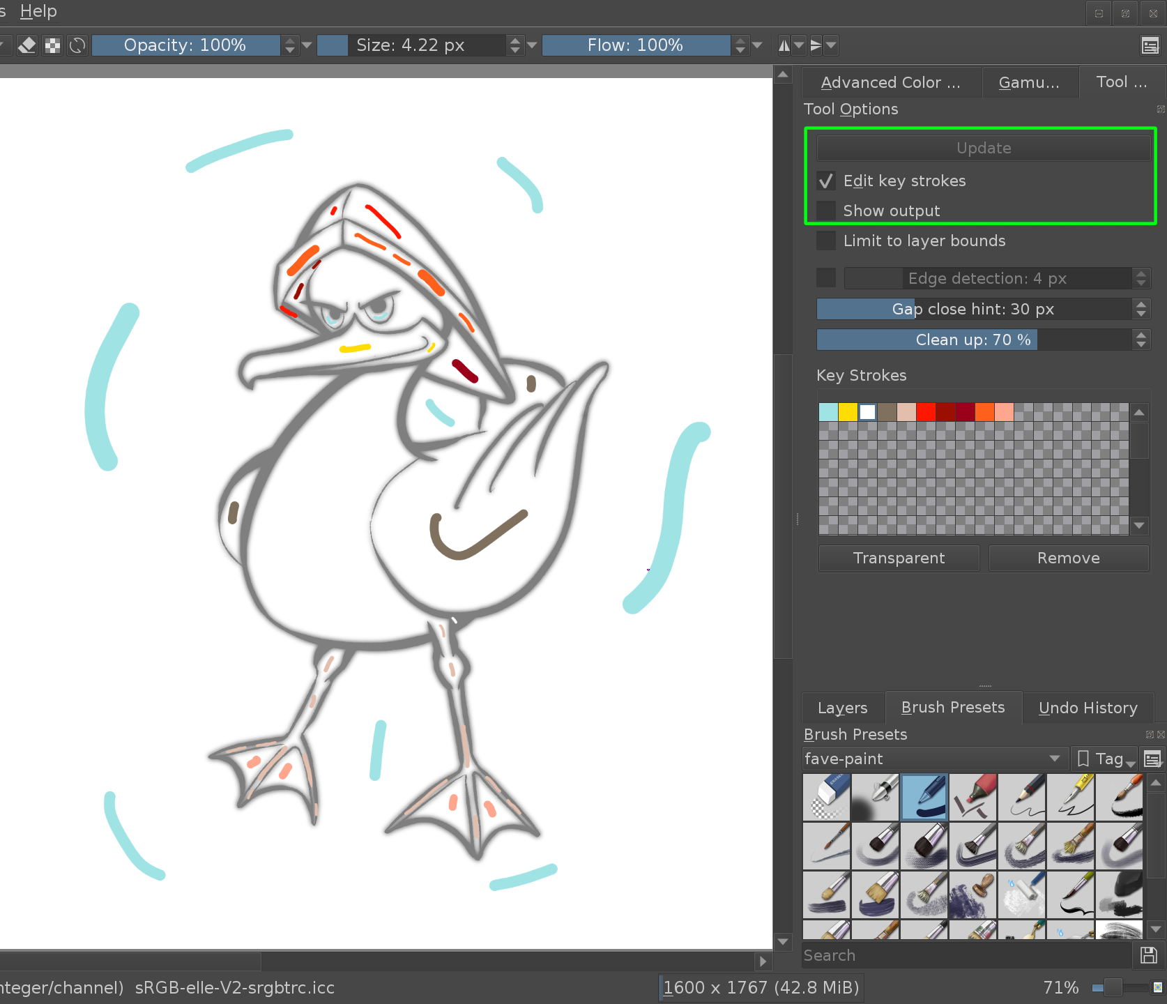 krita drawing assistant