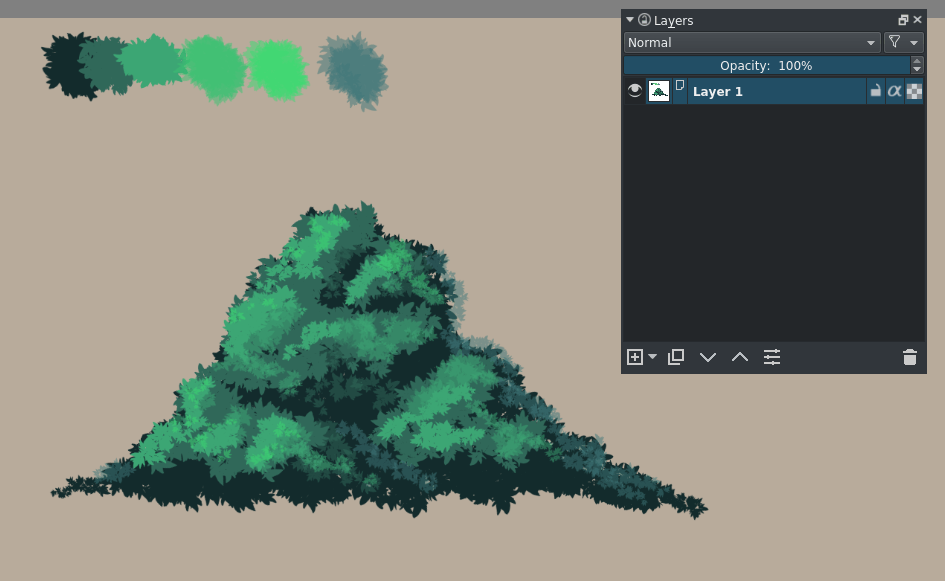 free tree painting brushes for krita