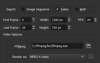 مسیر ffmpeg