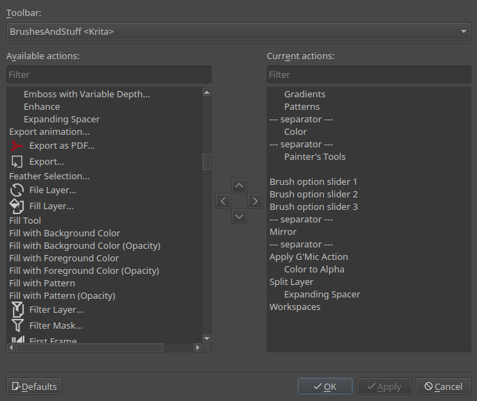 Settings Menu — Krita Manual 5.2.0 ドキュメント