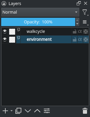 Layout of the layer stack.