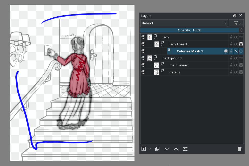 deselect krita