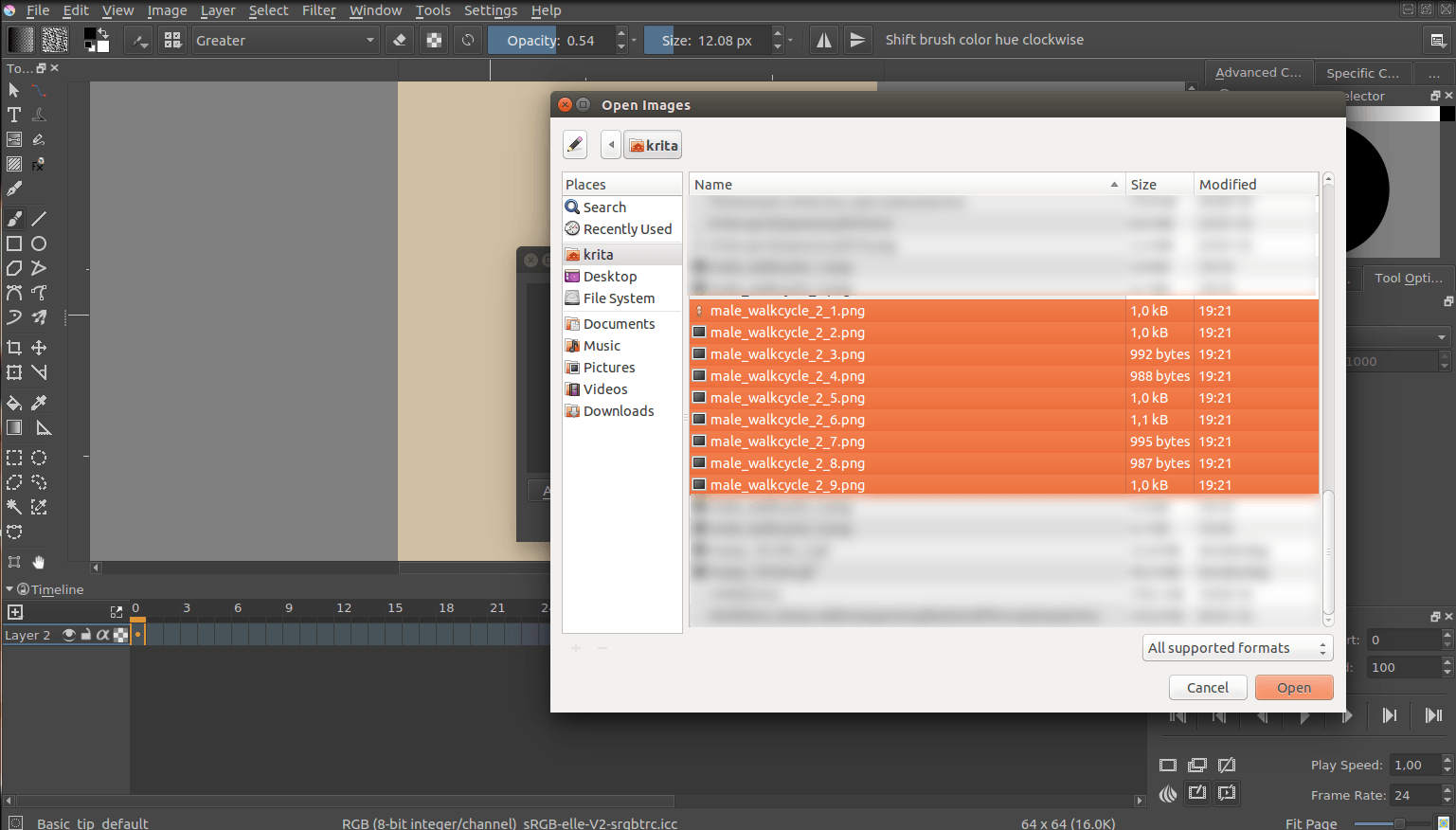 ffmpeg krita