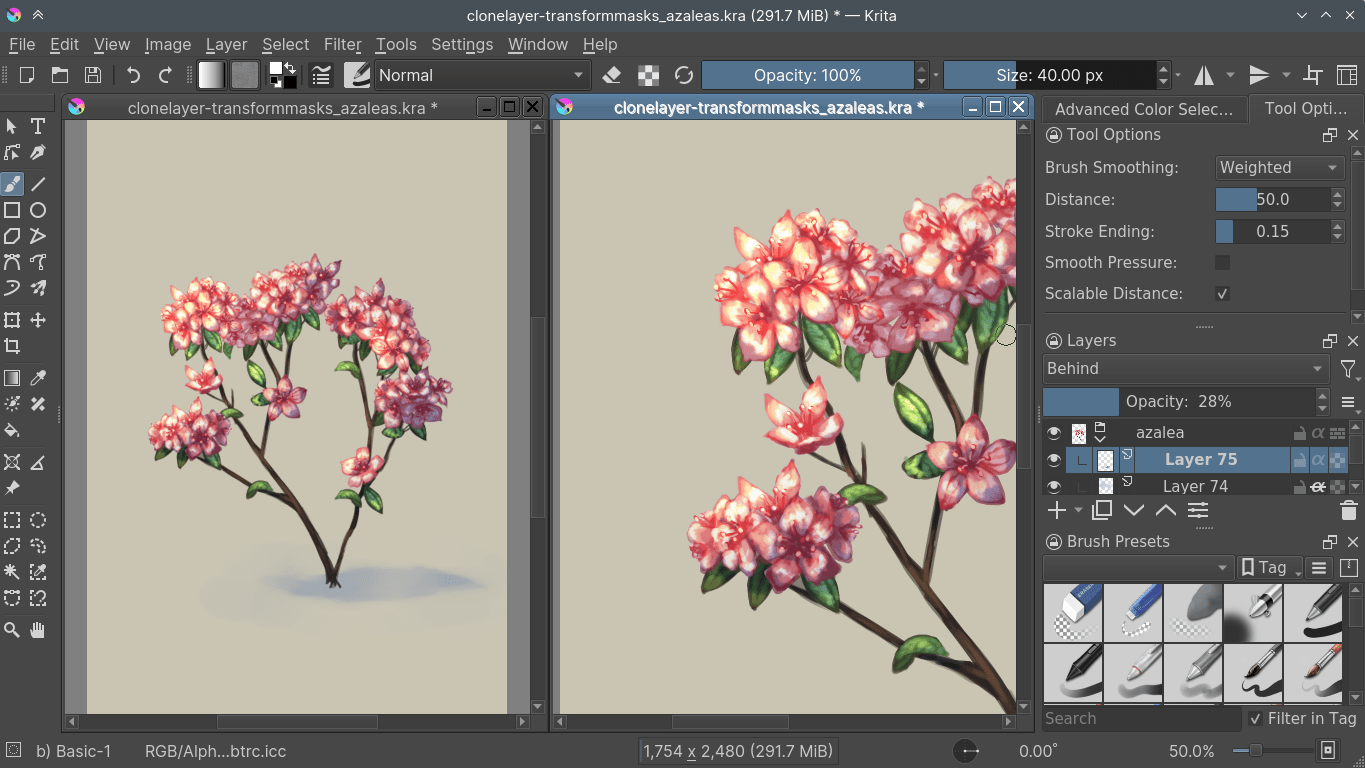 krita change color