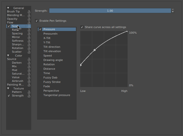 krita brush size