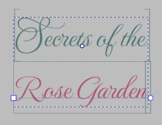 Same as above, however, the selection has changed to a series of lines, with a handle at the start and end.